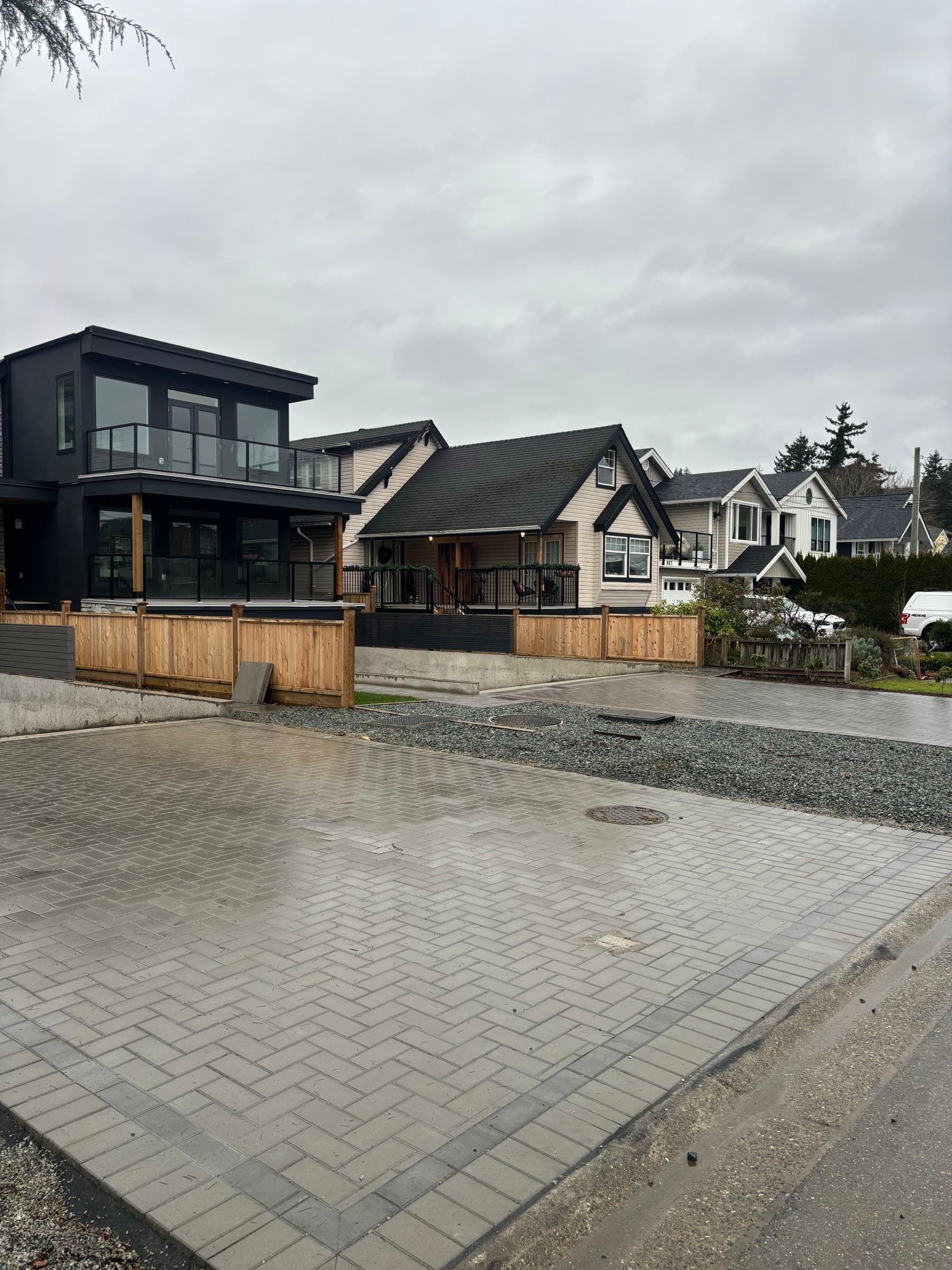 Driveways: recent paver work