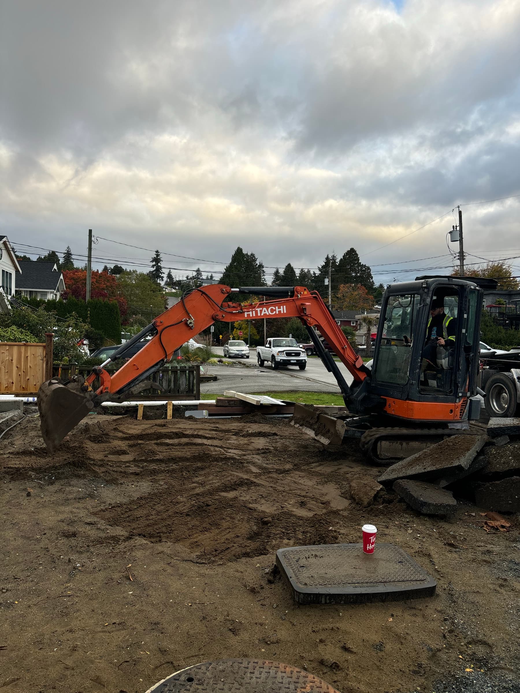 Excavation & grading: recent paver work